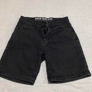 Black slim fit Vintage Genes shorts men W30. SKU366#skaterstyle